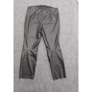 H&M Maternity Faux Leather Leggings Womens XXL Black Stretch Vegan NWT